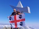 Giuseppe Mei sul Viso Mozzo con la bandiera della Sardegna Giuseppe Mei sul Viso Mozzo con la bandiera della Sardegna