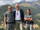 Il presidente della Provincia Luca Robaldo con gli addetti di Polizia Locale Il presidente della Provincia Luca Robaldo con gli addetti di Polizia Locale