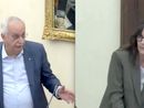 Il consigliere Civallero e l'assessora Clerico durante il dibattito