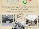 Locandina dell'evento celebrativo per gli 80 anni di Commercio di Saluzzo: tra storia, memoria e musica Locandina dell'evento celebrativo per gli 80 anni di Commercio di Saluzzo: tra storia, memoria e musica
