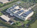 Nuovo ospedale di Savigliano, il rendering dall'alto Nuovo ospedale di Savigliano, il rendering dall'alto