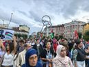 La manifestazione ad Alba La manifestazione ad Alba