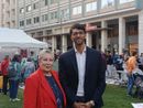 Ab Amajou, presidente ActionAid, con la sindaca di Cuneo Patrizia Manassero Ab Amajou, presidente ActionAid, con la sindaca di Cuneo Patrizia Manassero