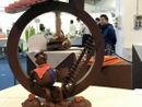 Un'immagine di una scultura della passata edizione di Un Borgo di Cioccolato Un'immagine di una scultura della passata edizione di Un Borgo di Cioccolato