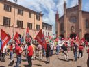 La manifestazione dei sindacati ad Alba