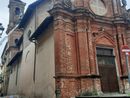 Saluzzo, fulmine colpisce  campanile della chiesa della Croce Nera.  Calcinacci e tegole in strada