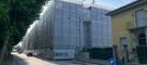 Il cantiere del palazzo di viale Piave