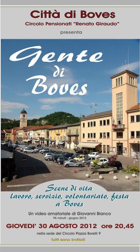 A fine agosto si presenta il Dvd "Gente di Boves"