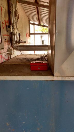 La cassetta sul luogo del ritrovamento