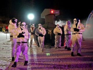 Alcuni momenti della riuscita manifestazione di Pontechianale