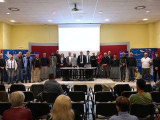 Nelle foto alcuni momenti dell'assemblea di zona tenuta martedì