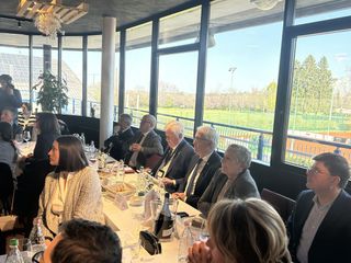 Nelle foto alcuni momenti del lunch tenuto al ristorante del Country Club di Cuneo