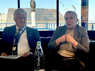 Il presidente Costamagna e la sindaca Manassero