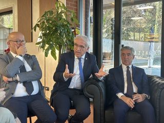 Da sinistra Roberto, Bartolomeo Salomone e Riccardo Preve