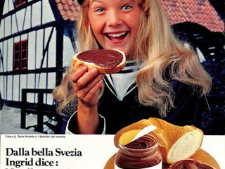 Nutella in una celebre campagna pubblicitaria Nutella in una celebre campagna pubblicitaria