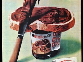 Nutella in una celebre campagna pubblicitaria Nutella in una celebre campagna pubblicitaria
