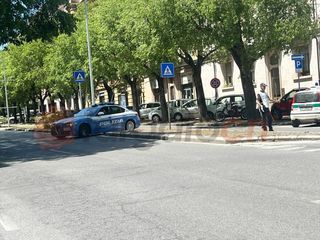Polizia e Polizia Locale sul luogo dell'incidente Polizia e Polizia Locale sul luogo dell'incidente