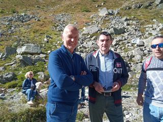 Lo stato maggiore piemontese della Lega alle sorgenti del Po, a Pian del Re