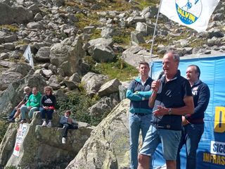 Lo stato maggiore piemontese della Lega alle sorgenti del Po, a Pian del Re