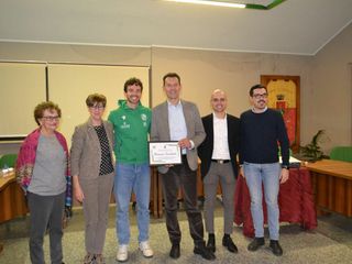 Lina Degiorgis, Bruna Sismonda, Massimo Vacchetto, Sindaco Roberto Bodrito, Vicesindaco Simone Dessino, Assessore Marco Zunino