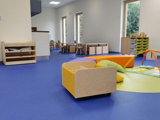 Gli interni del micronido “La casetta rossa”