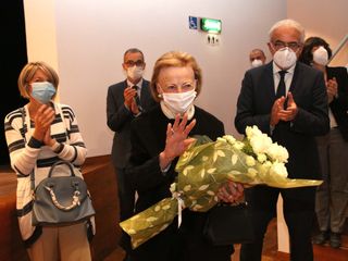 Nei locali della Fondazione Ferrero, di cui è presidente Nei locali della Fondazione Ferrero, di cui è presidente