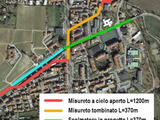 Lavori sullo scolmatore del Riddone