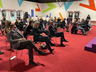 Il pubblico dell'incontro al Pala Alba Capitale