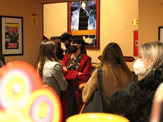 Due momenti della presentazione all'Impero di Bra