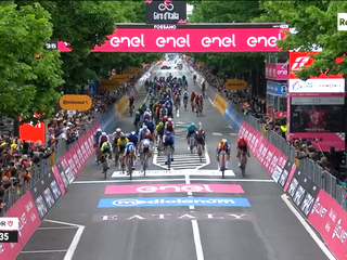 L'arrivo nelle immagini della Rai