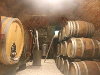 Le botti nella cantina del 1600