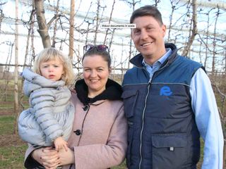 Paolo con Enrica e la piccola Ginevra