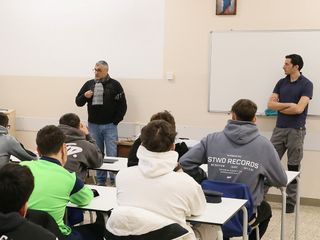 Alcuni momenti dell'incontro tenuto presso la sede dell'istituto fossanese