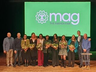 Impiegate e impiegati dell' Ente manifestazioni di Savigliano con il presidente Andrea Coletti e il vice  Aldo Lovera (A destra)