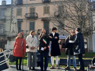 Rappresentanti del Carnevale di Saluzzo, Rivoli, Nichelino e Mondovì. Rappresentanti del Carnevale di Saluzzo, Rivoli, Nichelino e Mondovì.