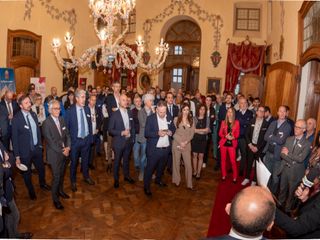 Nelle foto alcuni momenti dell'incontro promosso da Confapi Cuneo al Castello di Guarene