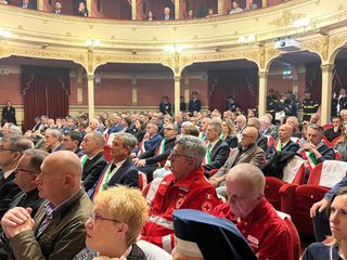 Alcuni momenti della cerimonia tenuta al Teatro Toselli di Cuneo Alcuni momenti della cerimonia tenuta al Teatro Toselli di Cuneo