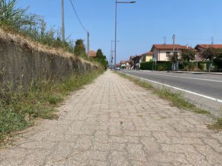 I marciapiedi di Alba, invasi dall'erba alta I marciapiedi di Alba, invasi dall'erba alta