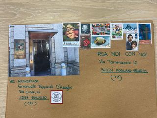 Immagini legate alle iniziative di Mail Art della residenza Tapparelli di Saluzzo Immagini legate alle iniziative di Mail Art della residenza Tapparelli di Saluzzo