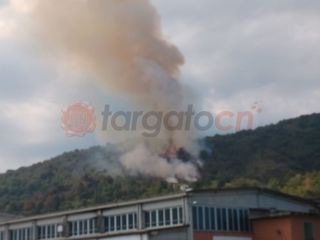 Revello, incendio in località Morra San Martino (FOTO AIB)
