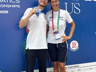 Francesca Montù e Federico Martino ai World Acquatics Master Championship di Singapore Francesca Montù e Federico Martino ai World Acquatics Master Championship di Singapore