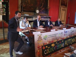 Qualche momento della presentazione della 25ª rassegna di "Coloratissimo autunno" a Fossano