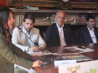 Qualche momento della presentazione della 25ª rassegna di "Coloratissimo autunno" a Fossano