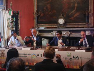 Qualche momento della presentazione della 25ª rassegna di "Coloratissimo autunno" a Fossano