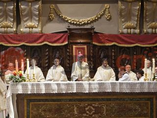 Un momento della celebrazione eucaristica in occasione della festa patronale di San Michele