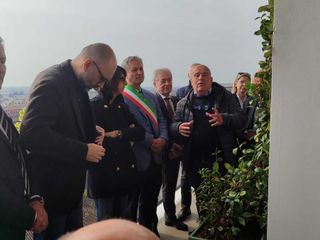 Momenti dell'inaugurazione del Terrazzo in fiore nella Pediatria Oncologica di Savigliano
