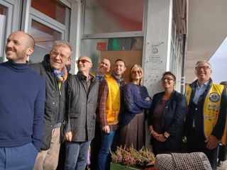 Momenti dell'inaugurazione del Terrazzo in fiore nella Pediatria Oncologica di Savigliano