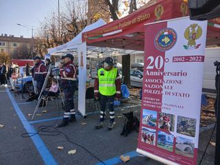 Saluzzo, dimostrazione Unità cinofile APS