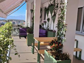 Savigliano, momenti della inaugurazione del Terrazzo in fiore nella Pediatria oncologica dell'Ospedale