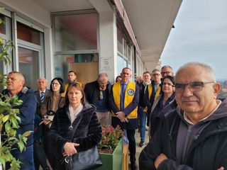 Savigliano, momenti della inaugurazione del Terrazzo in fiore nella Pediatria oncologica dell'Ospedale
